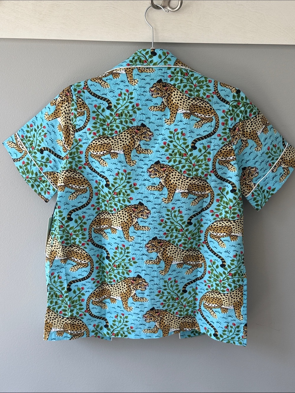 Printfresh Bagheera Leopard 🐆 Print Something Blue (Aqua) Short Pajama Set-XXS - Picture 9 of 16